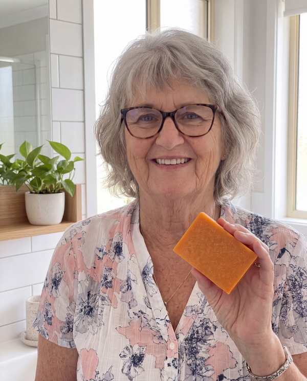 Kunde med SheBloom® Persimonsåpe